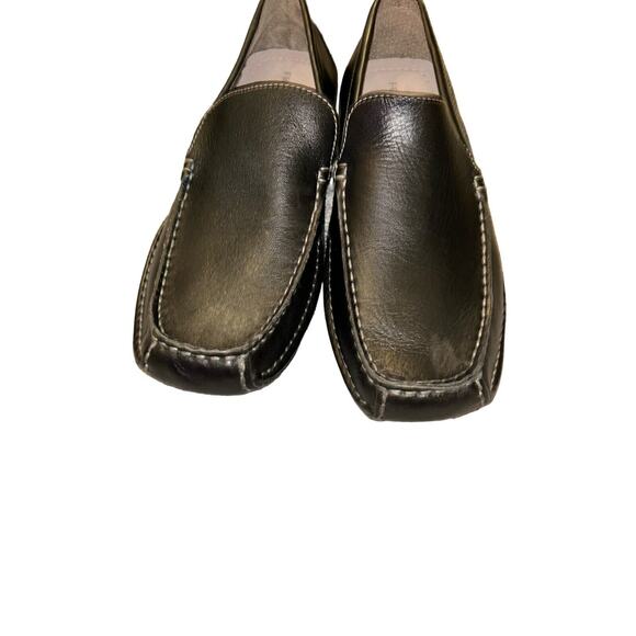 Franco Fortini Max Men's Leather Slip On Black Shoes US Size 9 (310084) - Picture 4 of 9